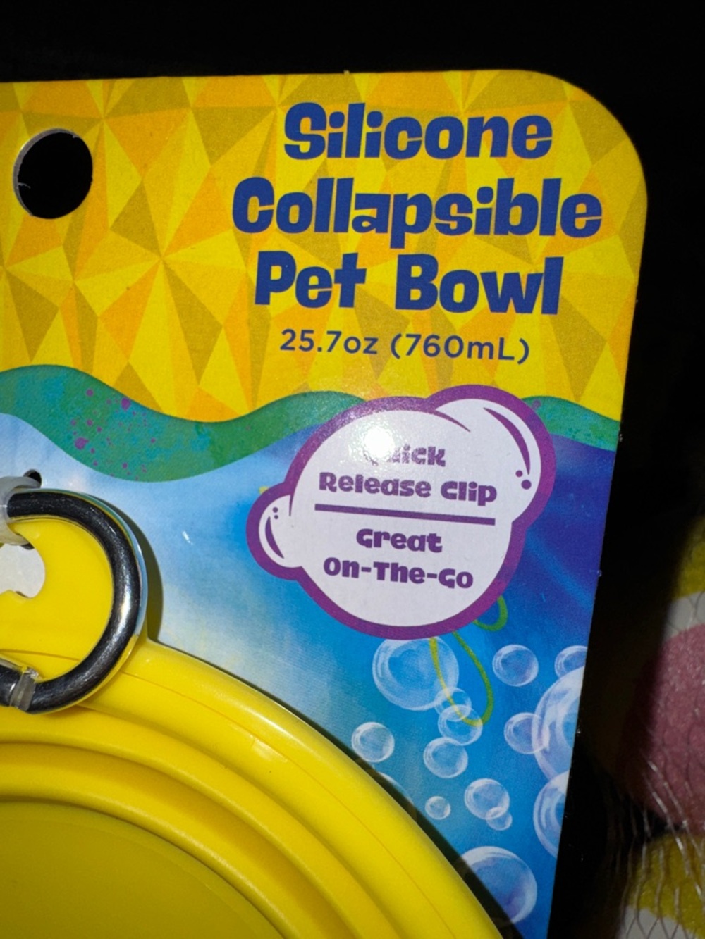 SpongeBob SquarePants- Silicone Collapsible Bowl, Bowl Placement + 2pk Pet Balls - Picture 5 of 14